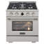 KUCHT 30 po. 4,2 pieds cubes Cuisinière à deux brûleurs au gaz propane en acier inoxydable avec thermostat Kucht Horus-428720141-428720139