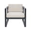 Fauteuil club d'extérieur Navan (sans la table)