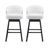Stylish Swivel Counter Stools Set Of 2, Upholstered With Solid Wood Frame, Ergonomic Design For Ultimate Comfort And Durability.-585853159