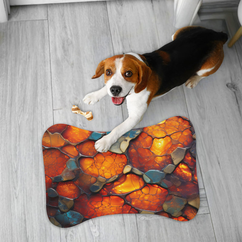 Tapis d'alimentation en forme d'os 1 pièce Blazing Brilliance