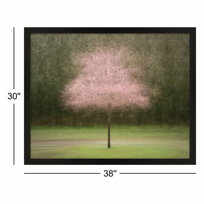 Pretty in Pink by Laura Zimmerman - Framed Wall Art, Black Framed Paper, 30" H x 38" W