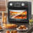 12.5 Quart 7-In-1 Convection Toaster Oven With 5 Pre-Set Menus For Roasting, Baking, Grilling, Broiling, Toasting, Dehydrating, And Defrosting