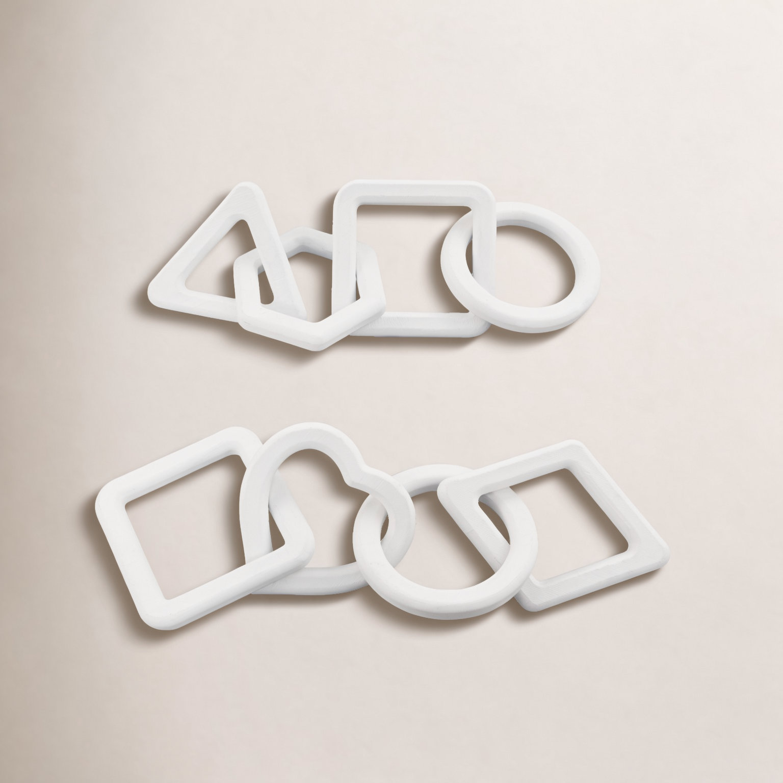 Allegra Abstract Figurines & Sculptures, White