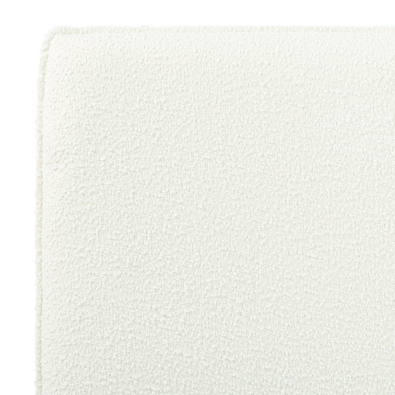 Callahan Upholstered Bed, King, Ivory Boucle