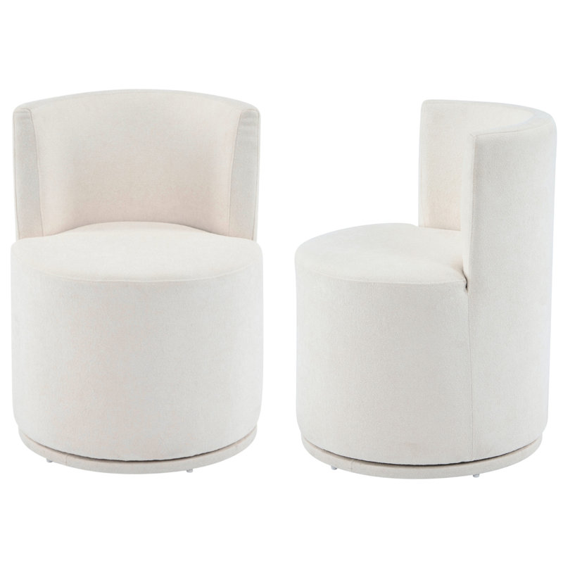 Chaise d'appoint pivotante rembourrée, 2