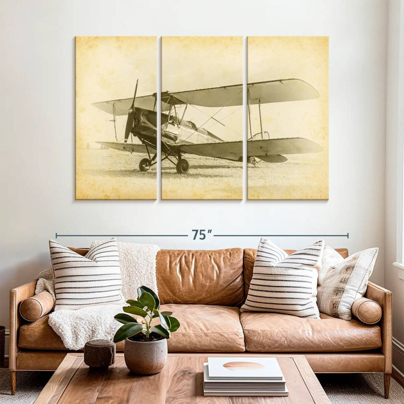 Croquis d'avion Mehar Vintage, H 42 po x l 65 po