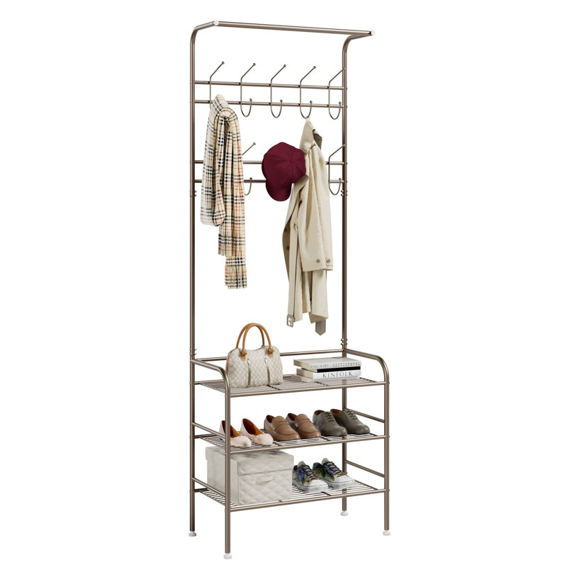 Abhilash Hall Tree 68.5cm Wide, Bronze