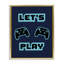 Cadre flottant pour jeu vidéo Let's Play Blue Retro, design par Marcus Prime-692967717-692967718