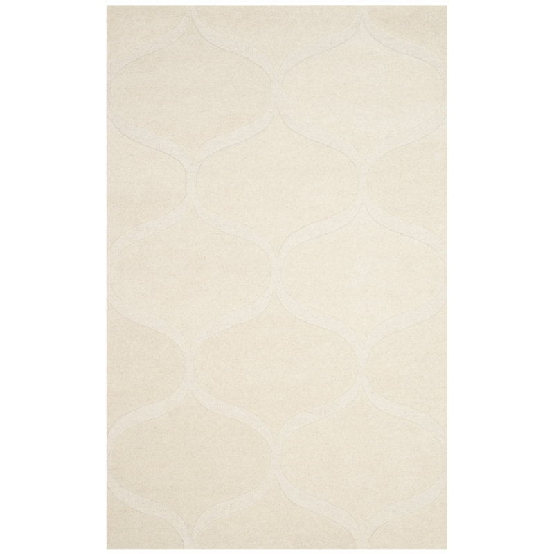 Tapis géométrique en laine touffeté à la main Cambridge, Rectangle 4 pi x 6 pi