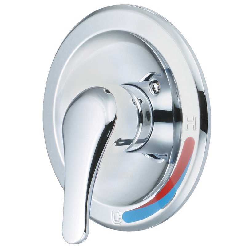Ensemble de garniture de robinet à poignée simple Elite, Chrome poli