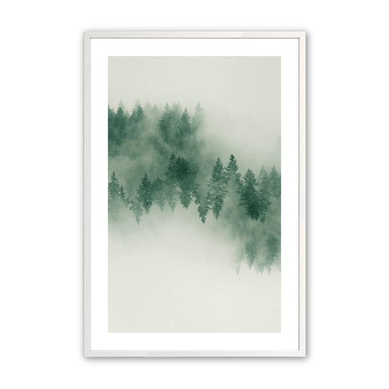 Petra Emerald Forest No. 2 par Lynann Colligan, Blanc opaque, H 24 po x l 18 po x P 1,25 po