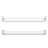 UTAH Wood Wall Shelf, 32", White, 2Pcs