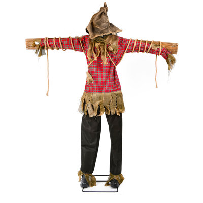 76" Animated Halloween Spooky Scarecrow, Motion Activated