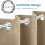 Luxury 230 GSM 100% Blackout Eyelet Room Darkening Curtain Pair-269875190-269875186