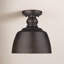 Plafonnier encastré unique en forme de cloche à 1 lumière de 9 po Holmes-842431258