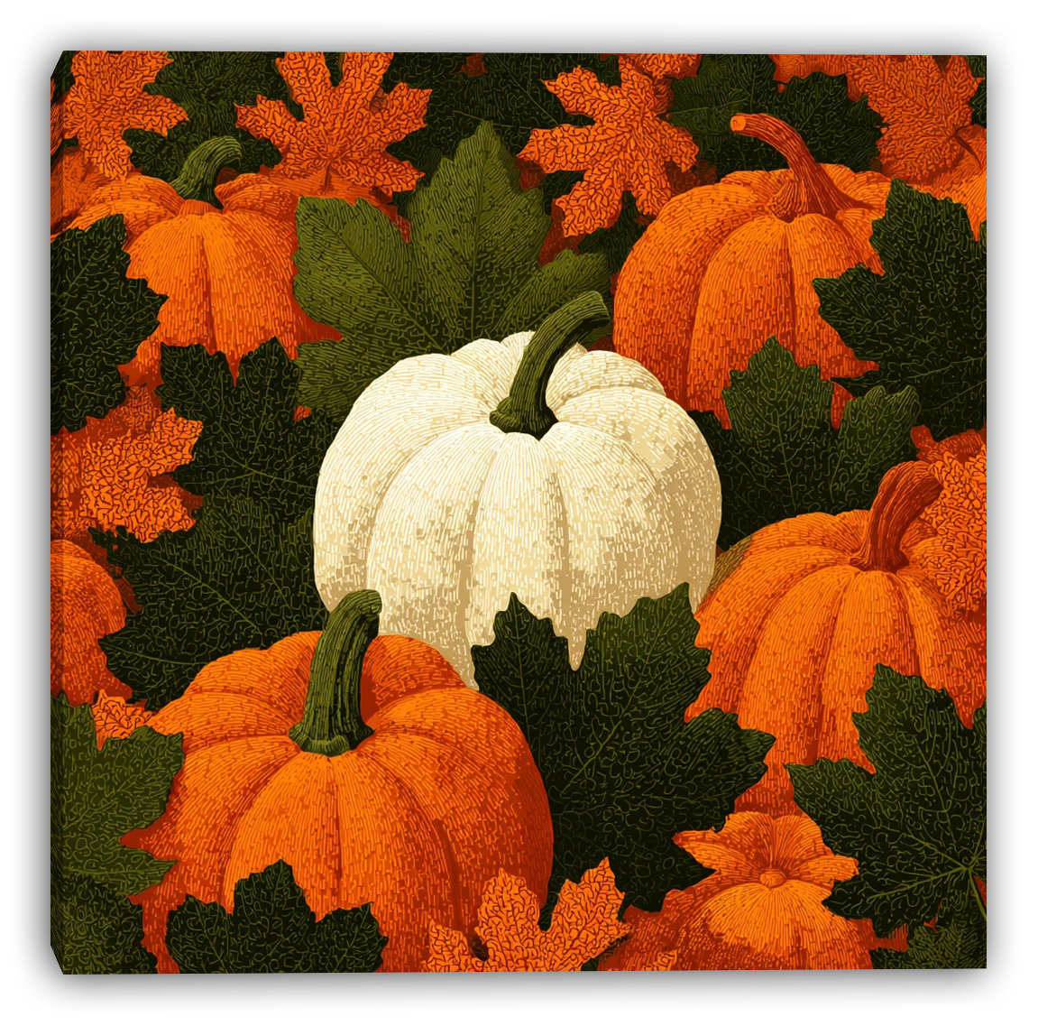 Ophelia & Co. Pumpkin Patch Harmony Wrapped Canvas Wall Art | Wayfair