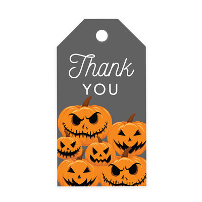 Sacs-cadeaux jetables en papier Scary Pumpkins