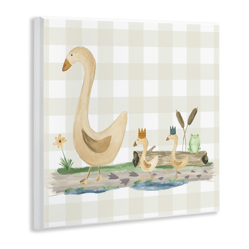 «Ducks on Yellow Plaid» par Lucille Price