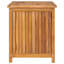 META 90 cm W 160 L Teak Solid Wood Deck Box in Brown