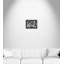 «Metallic Blocking Moonlight Forest - Floater Frame», reproduction d'art sur toile-46818385-46818386