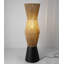 Lampe sur pied en fer et en corde de chanvre de style japonais