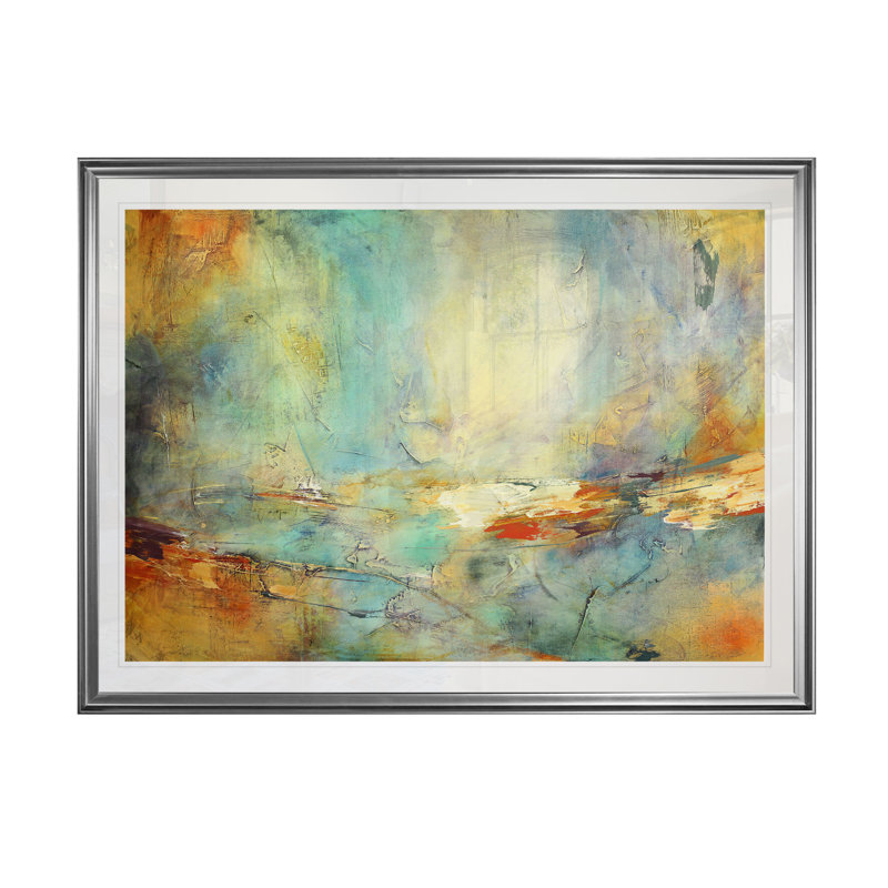 " Eternidad ", 20" H x 24" W x 1.5" D, Silver Frame