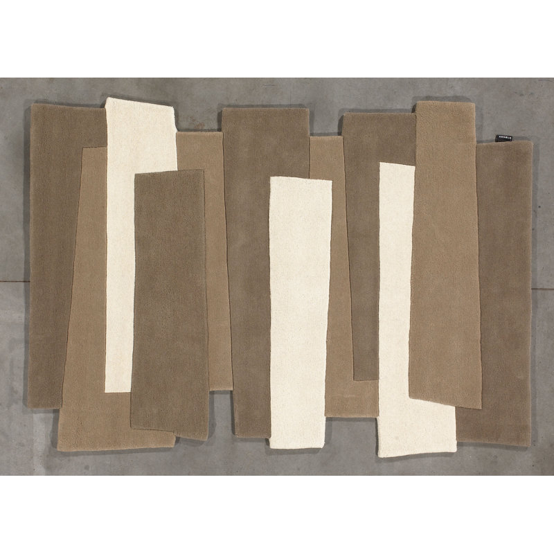 Pebbles Geometric Wool Hand Woven 170cm X 240cm Area Rug