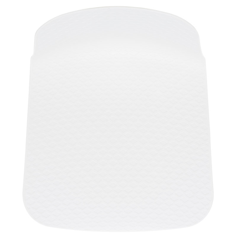 Chaise d'appoint Haddie, Blanc / Naturel