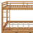 Queen Size Bunk Bed With Ladder And Trundle-1892930242