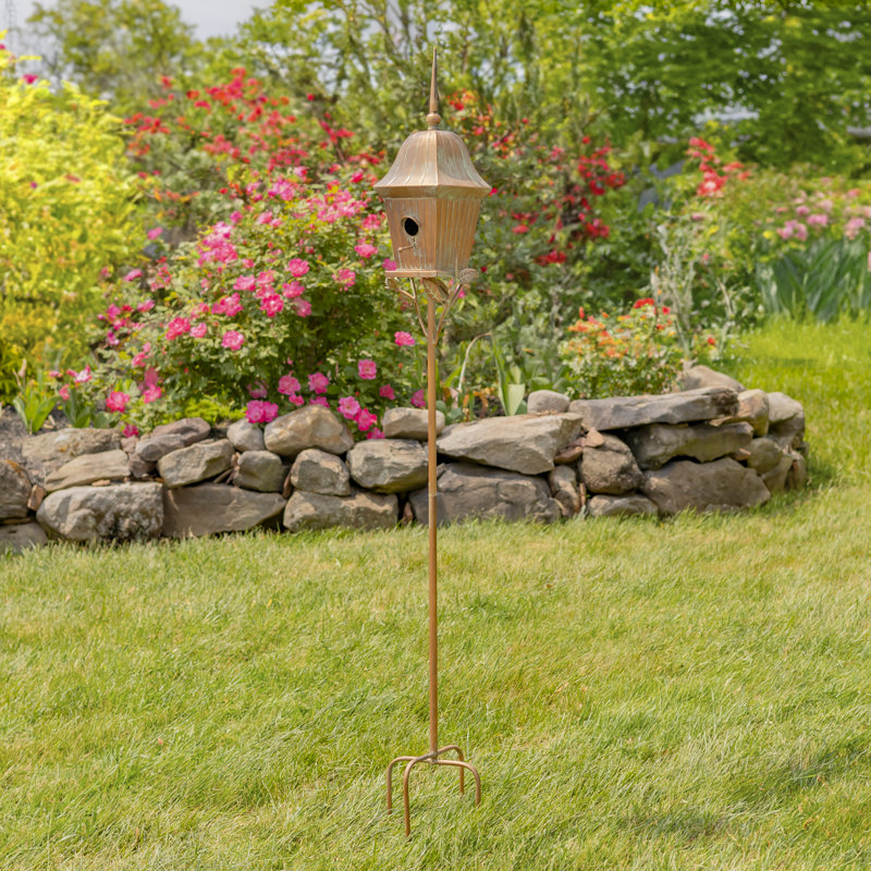 Maison d'oiseaux Breylin H 65,5 po x l 8,75 po x P 7,75 po, Cuivre antique