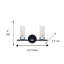 Éclairage chromé à intensité variable pour meuble-lavabo Whitnell-76831009