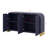 4-Door Curved Corner Design Wavy Door Panel Cabinet With Adjustable Shelves-118558376