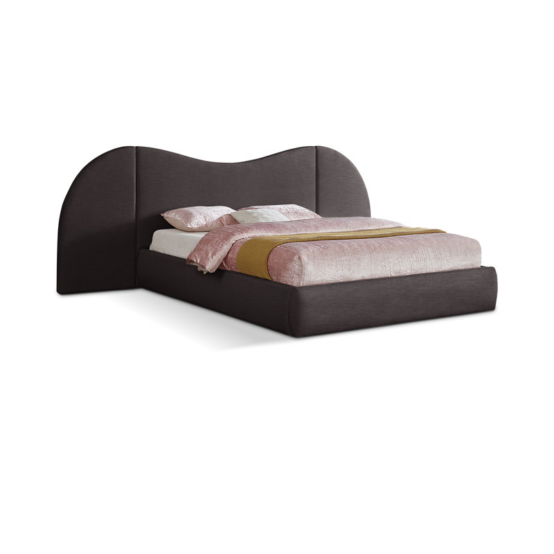 Hyrup Upholstered Panel Bed | Luxurious Linen Comfort