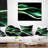 Glittering Green Pattern - Abstract Printed Pillow