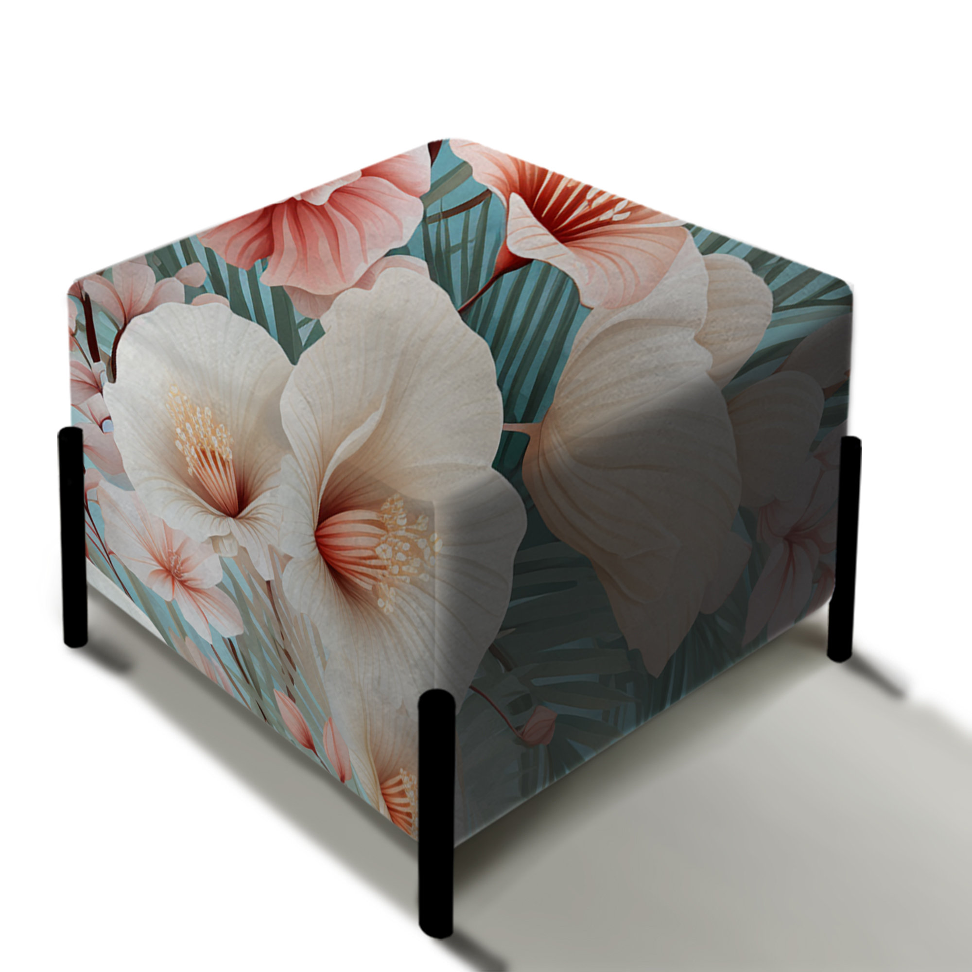 Design Art Seashell Serenity Ii Tropical Pattern - Coastal Square ...