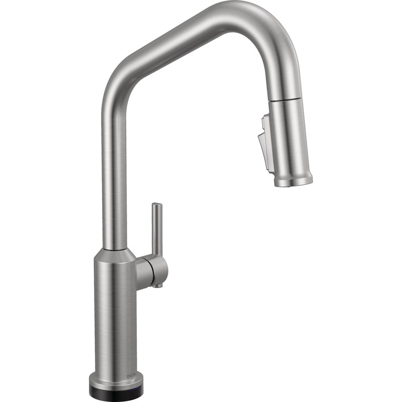 Touch2O Technology Kitchen Faucet with Touchless Technology, Lumicoat Arctic Stainless