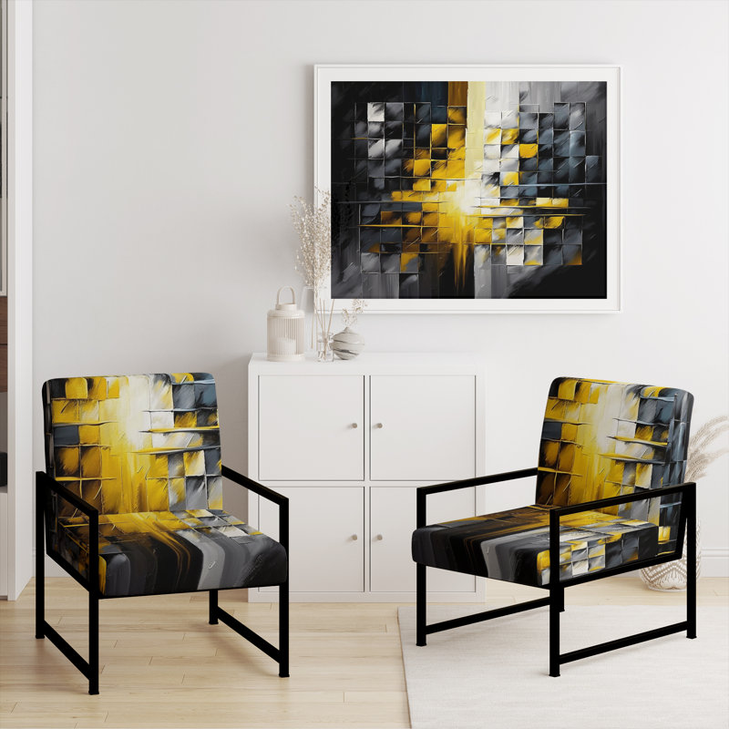 Chaise rembourrée Daidone, Noir, noir, noir, noir