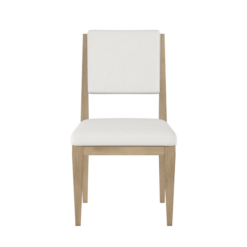 Chaise d'appoint rembourrée blanche Garrison
