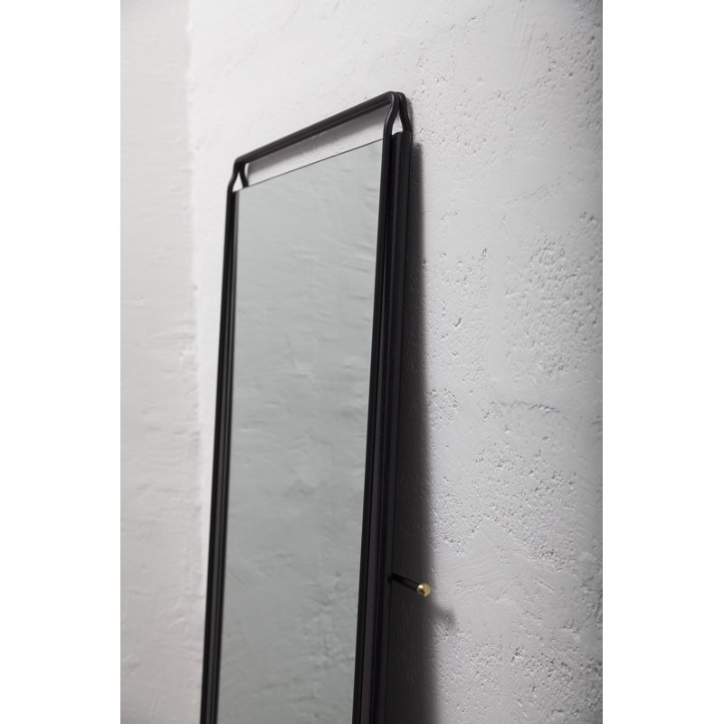 Perfidia_01 Floor Mirror In Solid Wood And Aged Bronze Details By Andean