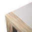 Barclay 81'' Stone Outdoor Dining Table-1629345619