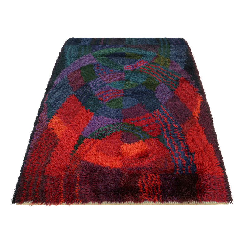 One-of-a-Kind 4’3x5’11 Hand Knotted Area Rug