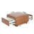 Degeorge 32" Wide Contemporary Channel Tufted Storage Ottoman With 2 Drawers-114657015