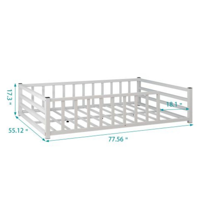 Lit double pleine grandeur, White, Full