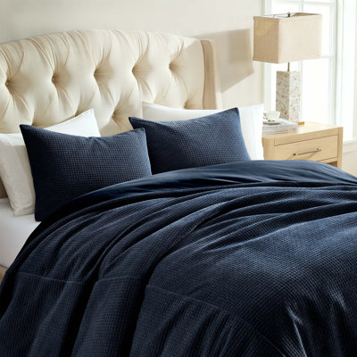 Juliet 3 Pc King Blueberry Coverlet Set
