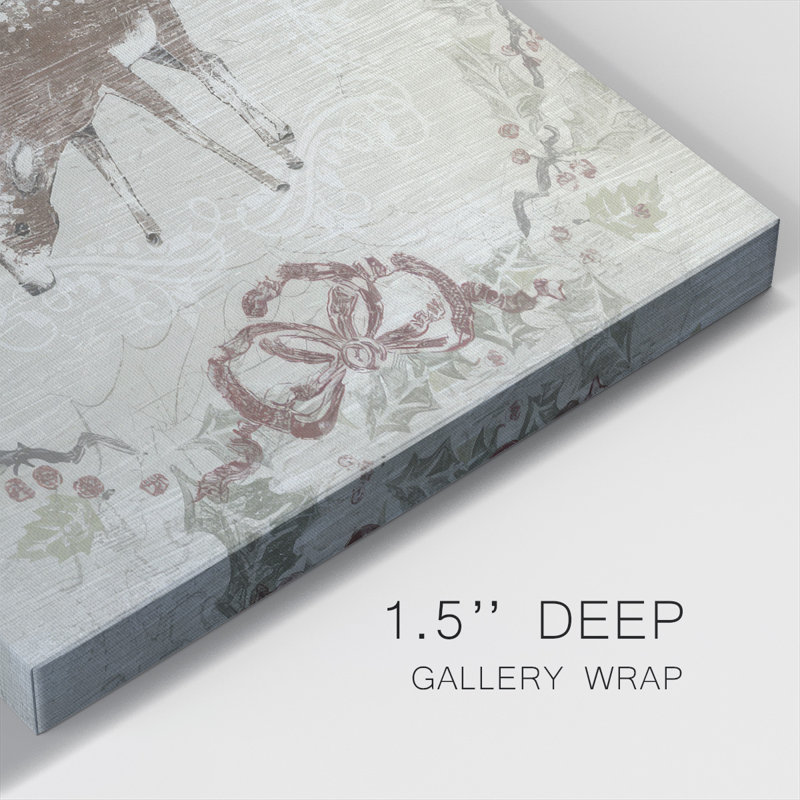 «Cabin Christmas VI» sur toile, H 10 po x l 10 po x P 1,5 po