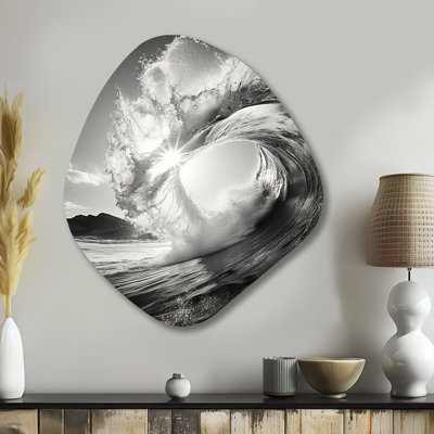 Pollitt - art mural asymétrique en métal forme de nébuleuse côtière