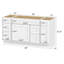 Base de meuble-lavabo simple 60 po seulement-95942886