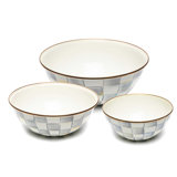 Check Mixing Bowls, 3 - Piece Set