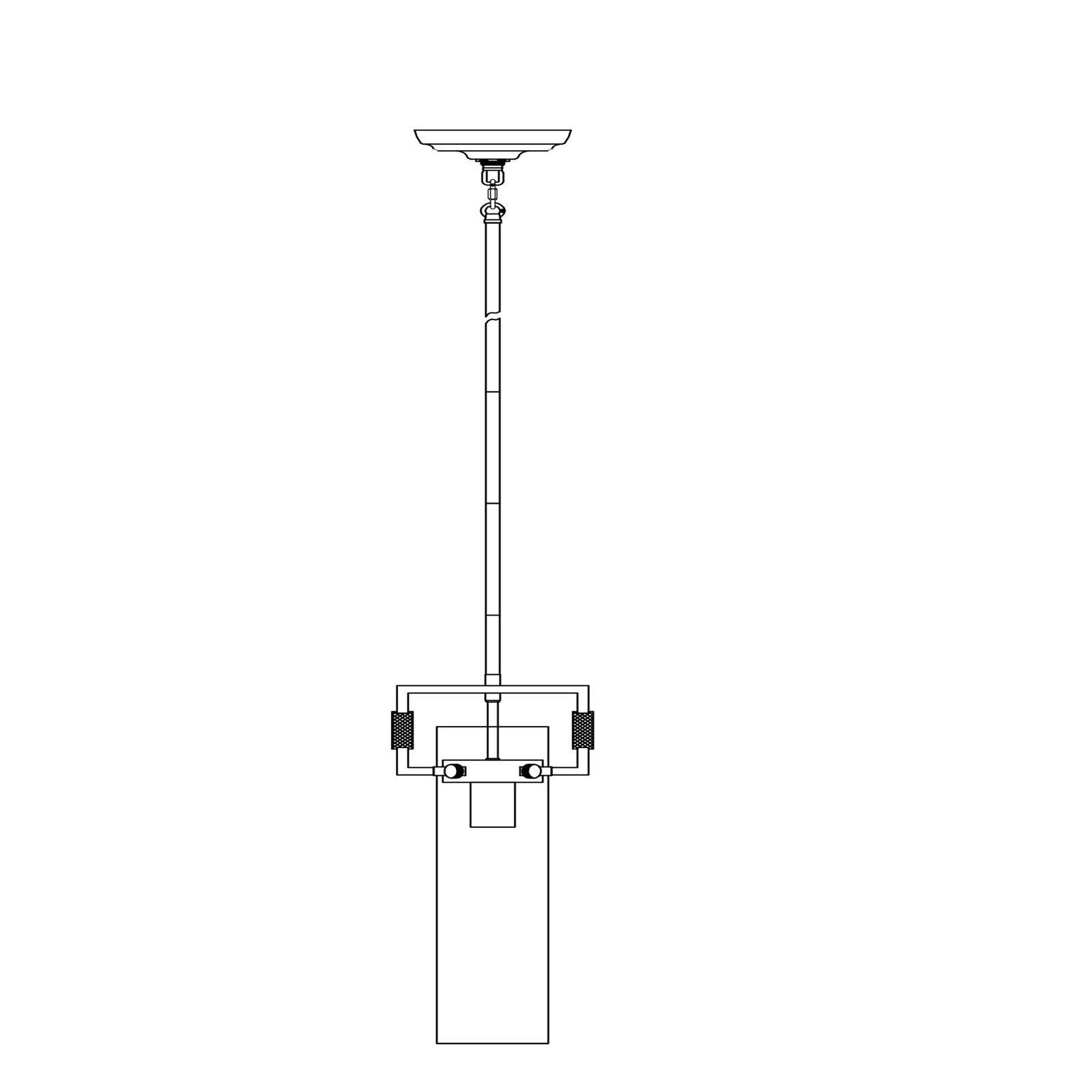 Mirabelle Single Light Glass Dimmable Pendant, Polished Chrome