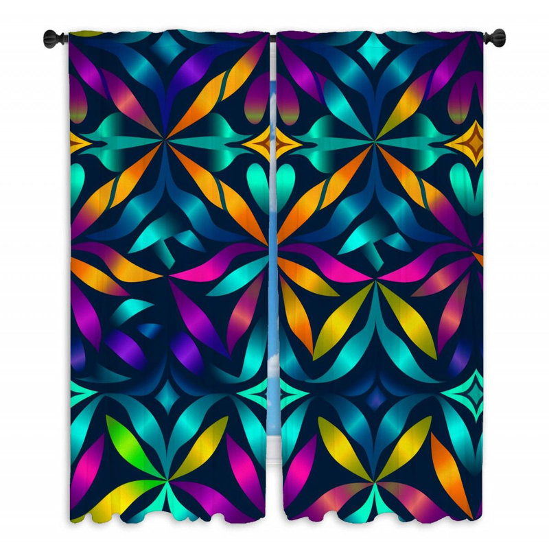 Paire de rideaux obscurcissant en polyester, L 56 po x H 80 po